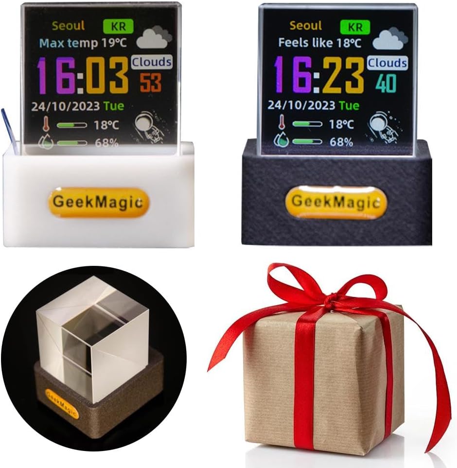 GeekMagic Mini 3D Hologram Cube Display