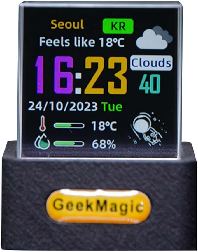 GeekMagic Mini 3D Hologram Cube Display