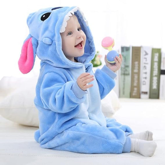 Snuggly Hooded Romper: Cozy Infant Sleepsuit