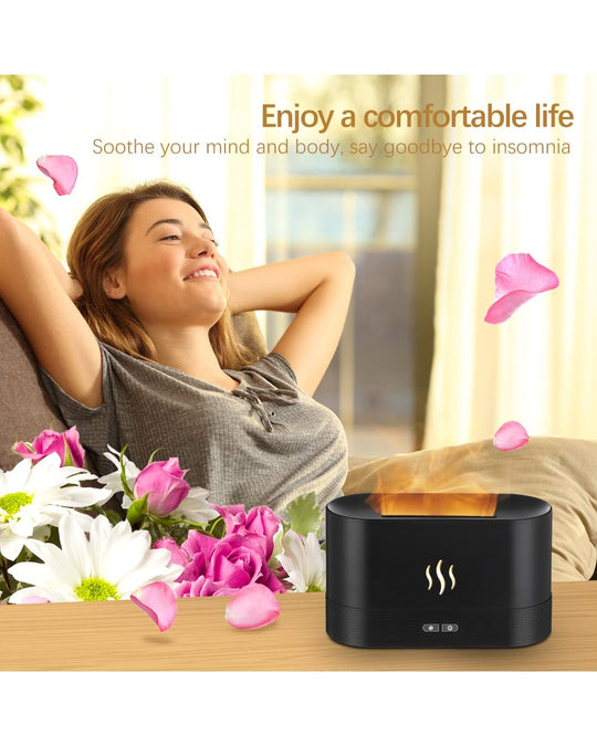 Flame Fire Humidifier Aromatherapy Diffuser