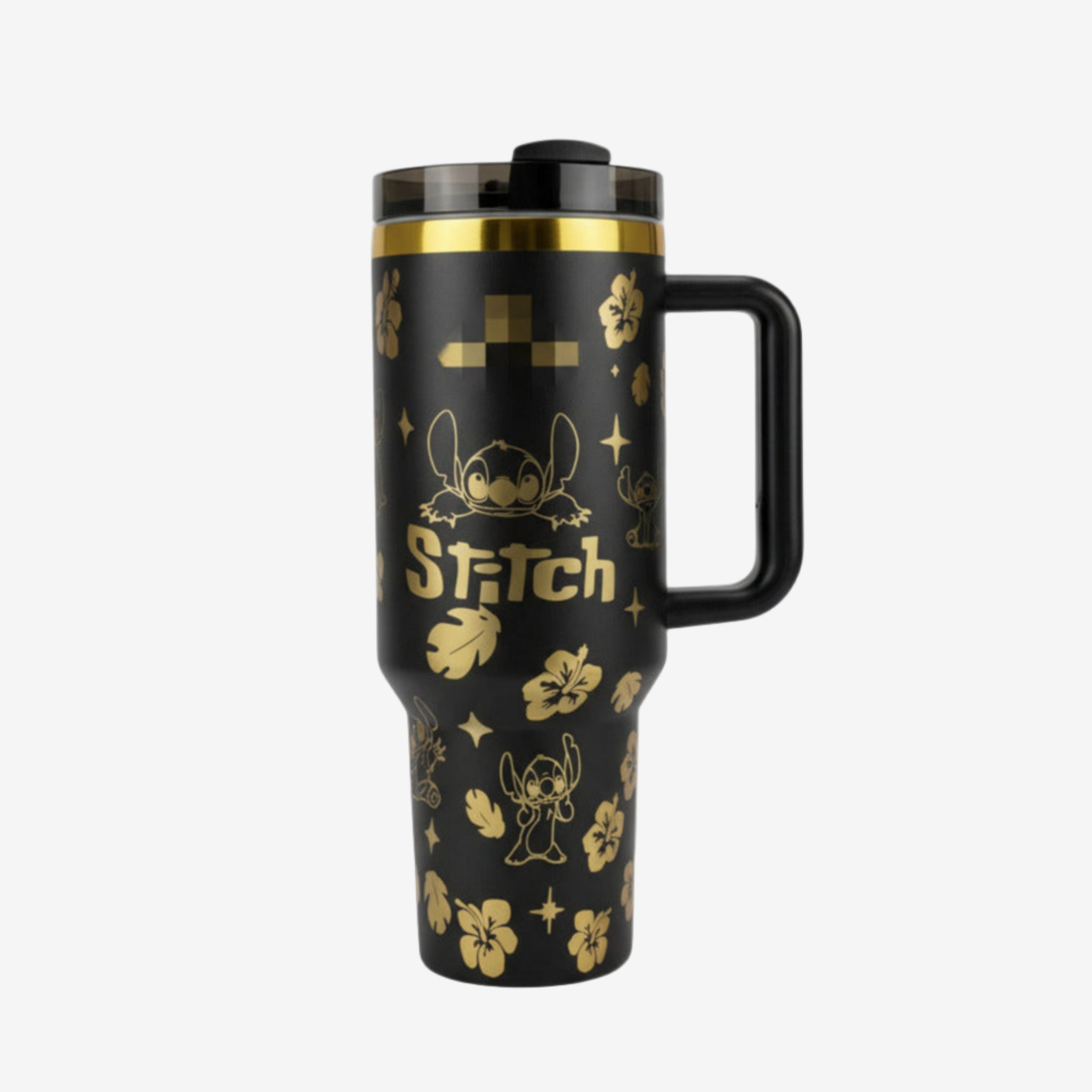 40oz Stainless Steel Tumbler with Handle - Insulated Travel Cup