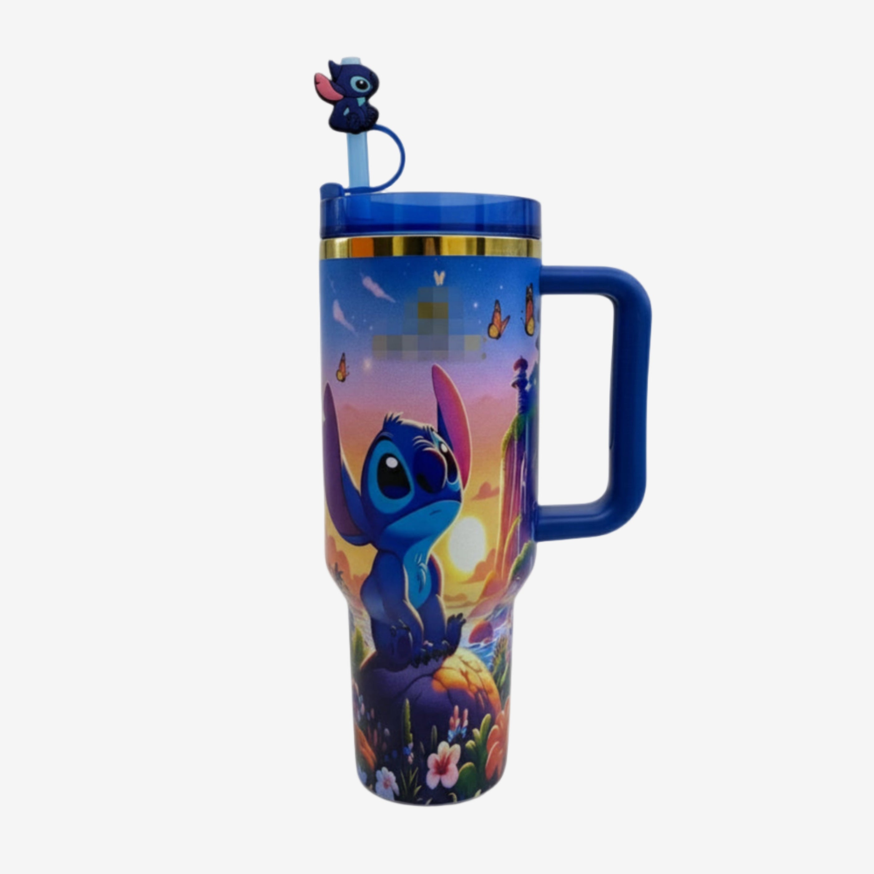 Sunset 40oz Tumbler with Handle - Insulated Travel Cup for Hot & Cold Drinks