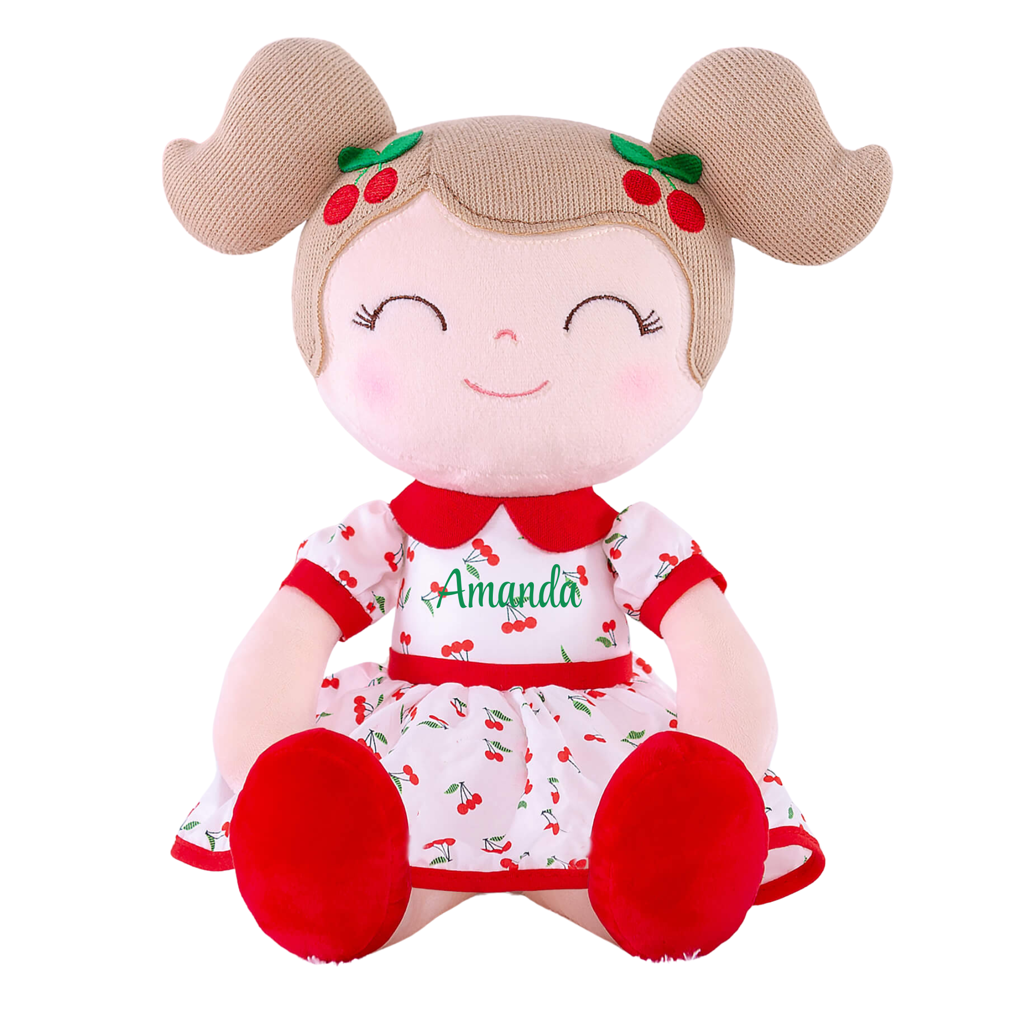 Light Brown Hair & Cherry Dress