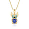Golden blue diamond