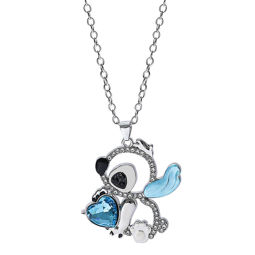 Luvaria Little Monster Heart Necklace | Sterling Silver