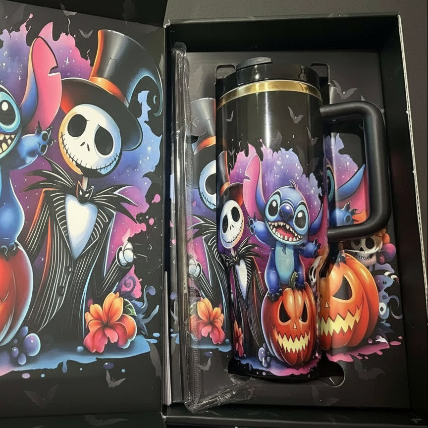 40oz Halloween Tumbler with Straw & Topper – Limited Edition