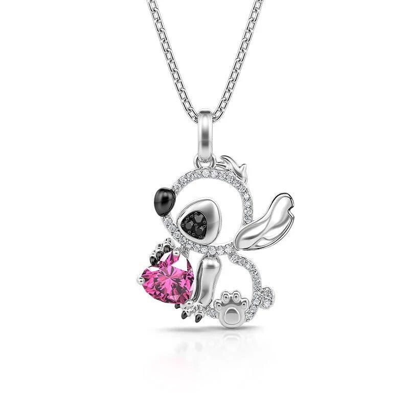 Luvaria Little Monster Heart Necklace – Sterling Silver