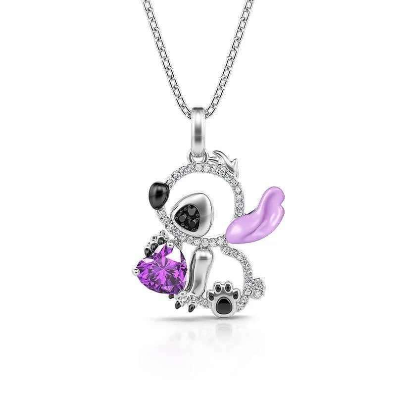 Luvaria Little Monster Heart Necklace – Sterling Silver